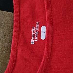 *Every day living basics large red tshirt